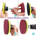 thumbnail image 6 of Everso Drill Brush Attachments Set Scrub Pads Sponge Buffing scrubber Car Polishing Pad Kit, 6 of 11