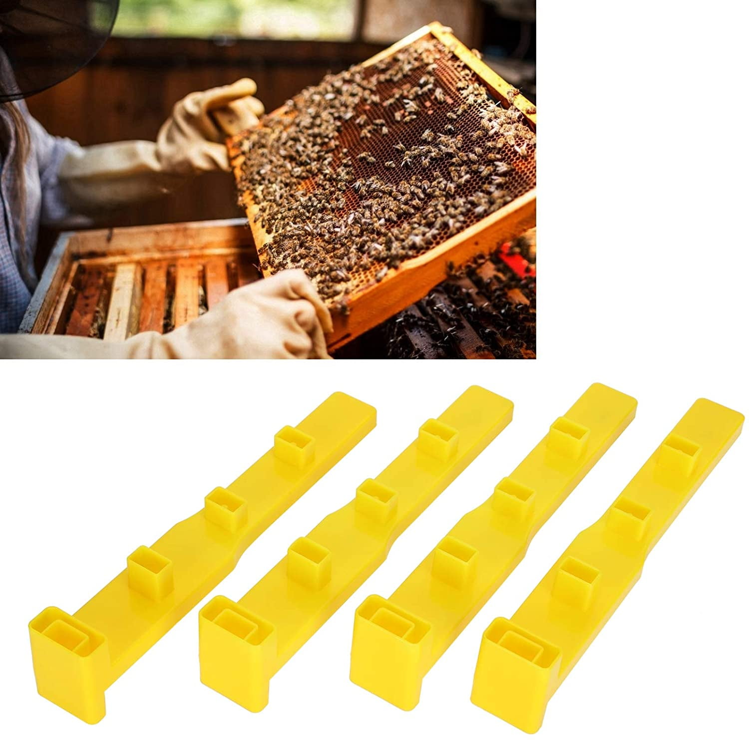 4Pcs Bee Cell Holder Frame Bar Rearing Breeding Beekeeping Equip Practical 