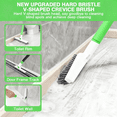 thumbnail image 6 of Greatcool 4-in-1 Baseboard Cleaning Tool with Handle 5 Reusable Pads 1 Stiff Bristle Brush Carpet Rake for Pet Hair Removal Baseboard Cleaner Carpet Windows Wall Floor Bathroom Kitchen, 6 of 7