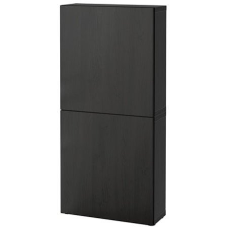 Ikea Wall cabinet with 2 doors, Lappviken black-brown (Best Ikea Kitchen Cabinets)