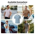 thumbnail image 6 of Daiia German Shepherd Puppy Pattern Men’s Polo Shirts,Solid Deck Shirt,Classic Fit, Breathable Cotton Polo for Casual and Sport Wear-Large, 6 of 7