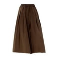 thumbnail image 4 of 2023 Summer Skirt Pants Draping Thin Casual High Waist Large Size Slim Ice Silk Wide Leg Pants, 4 of 4