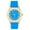 Blue Gold, variant on . Women's Big Rocks Fully Iced Bezel Colored Dial w/Easy Reader Roman Numerals Colorful Rubber Band Watch - ST10357LA Silver Blush Pink