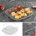 thumbnail image 1 of PEONAVET Barbecue Rack Stainless Steel Frying Pan, Baking Rack, Steaming Rack, Vegetable Dehydration Rack, Barbecue Net Accessories, Bread Rack, 1 of 7
