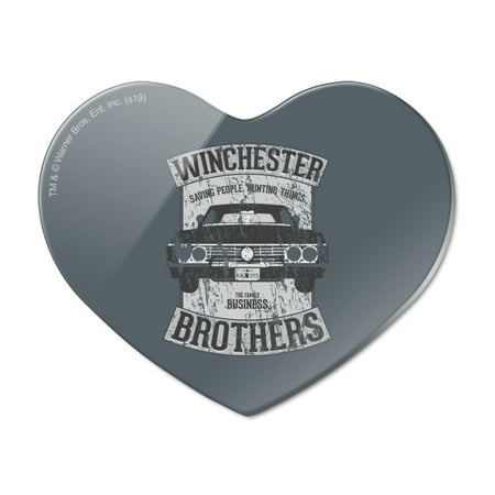 

Supernatural Winchester Brother s Impala Heart Acrylic Fridge Refrigerator Magnet