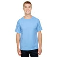 thumbnail image 2 of A4 N3381 Mens Topflight Heather Tee - Lt Blue - L, 2 of 5