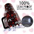 thumbnail image 3 of 40oz Valentines Day Tumbler with Handle and Straw, Valentine''s Day Anniversary Wedding Birthday Gifts for Women Girls, Stainless Steel Double Walled Vacuum Cup (Black), 3 of 6