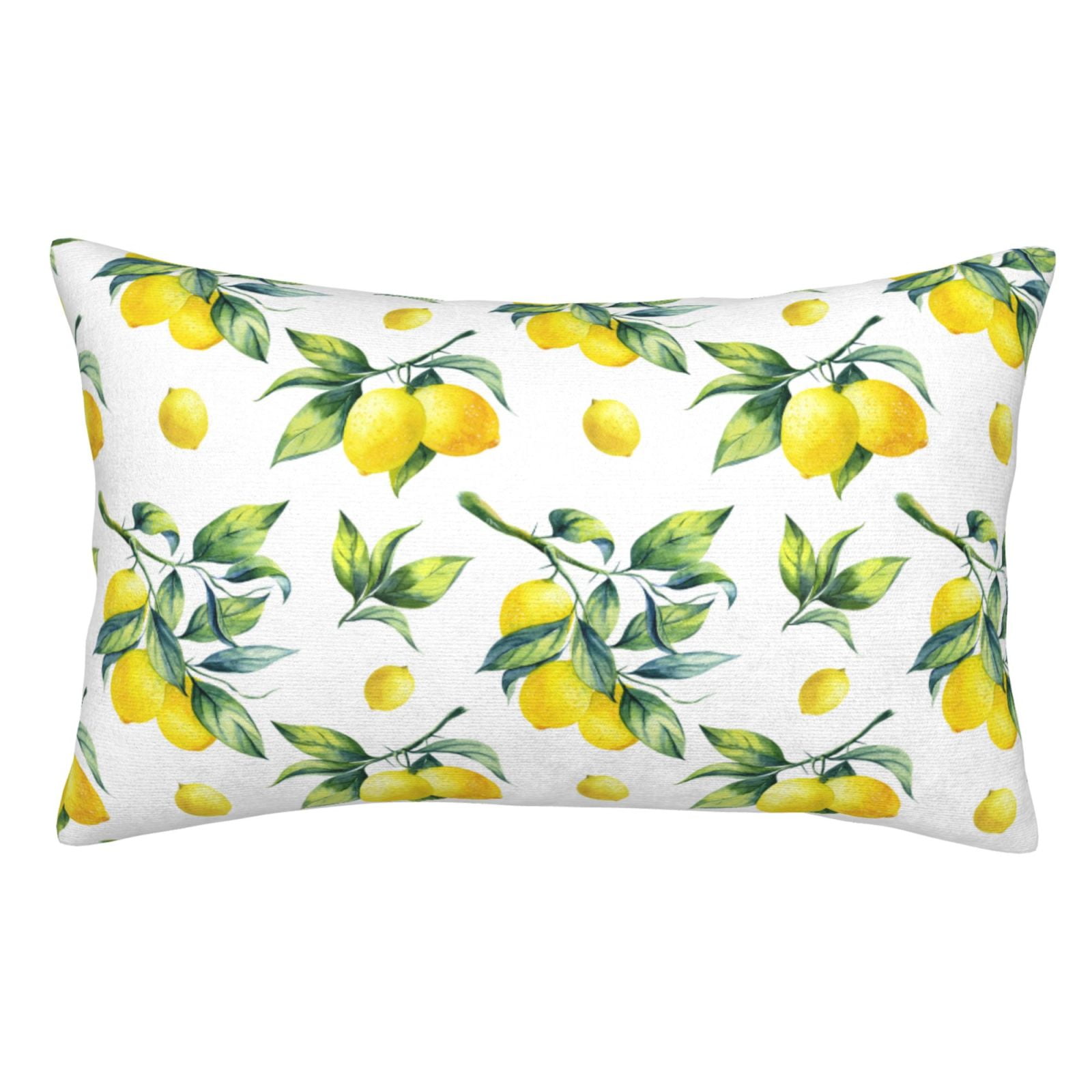 Eflxamz Throw Pillow Case Green Lemon Pillow Covers Decorative Throw