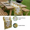 thumbnail image 5 of Sunflowers Table Runner - 72 Inch Long, Kitchen Dining Table Runner Dresser Scarves, Vintage Farm Wildflower Grey Woodgrain Farmhouse Decor for Coffee Tables Wedding Party Banquet, 5 of 8
