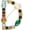 Gold D, variant on Letter brooch A-Z, women's colored enamel letter brooch, pearl and crystal lapel pin