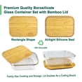 thumbnail image 2 of Contenedor de Alimentos Urban Green Paquete de 2 de 1475ml con Tapa de Bambú, 2 of 7