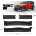 thumbnail image 2 of Car Door Sill Protector for Jeep Wrangler JL JLU 2018-2024 & Gladiator JT 2020-2024, Anti-Scratch Rubber Threshold Guards, Non-Slip Adhesive Door Entry Protectors, 4-Piece Set, 2 of 11