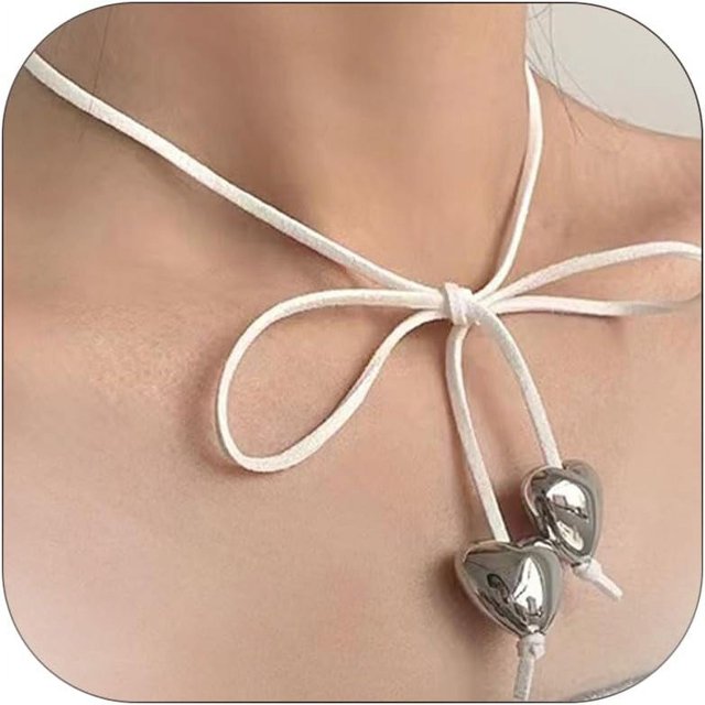 HAHDAXIA Colliers Cœur Dorés Collier Cœur Épais Collier Cœur Bouffant pour Femmes Collier Chaîne Serpent Collier Chevrons Collier Ras-du-Cou Épais pour Femmes Filles