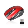 thumbnail image 1 of Souris Optique Sans Fil 2.4Ghz avec Récepteur USB 6 Boutons Bas Souris de Jeu 800/1200/1600DPI Accessoires pour PC Portable Rouge, 1 of 9
