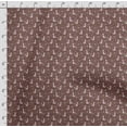 thumbnail image 4 of Soimoi Llama Alpaca Print, Poly Taffeta Fabric, Decor Sewing Fabric by The Yard 56 Inch Wide, Decorative Fabric for Outdoor Upholstery, Umbrellas and Home Accents, Brown, 4 of 5