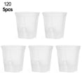 thumbnail image 1 of Bgsha Clear Plastic Plant Nursery Pots With Saucer Transparent Tool With Drainage Hole Mesh Pot Root Control Orchid Flower Breathable, 1 of 9