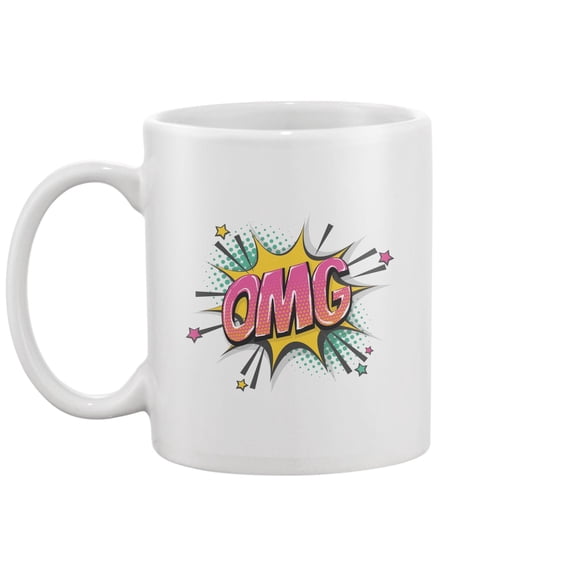 Omg Comic Style Mug -Image by Shutterstock