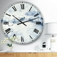 thumbnail image 3 of Designart Effacement bleu horloge murale, 3 of 4