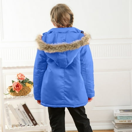 

kpoplk Toddler Girl Winter Coat Baby Boys Girls Cartoon car Print Zipper Hoodie Spring Autumn Rain Coat Long Sleeve Casual Outwear(Blue)
