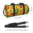 thumbnail image 2 of Sikiie Colorful Vegetables Duffel Bag, Travel Bag, Sports Gym Bag - Ideal for Sports, Gym, Overnight Stays, 2 of 6