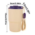 thumbnail image 3 of Taza de café de acero inoxidable 316 con doble aislamiento al vacío, para coche, con cuerda de elevación. Práctica taza isotérmica para agua y café, 480 ml., 3 of 6