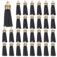 thumbnail image 2 of Decorative Tassels Leather Tassel Gift Tag Diy Enthusiasts 4X1cm Small Tassels Decorations 100Pcs, 2 of 5