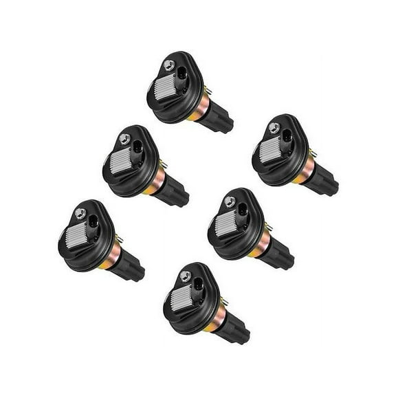 Ignition Coil Kit - 6 Piece - Compatible with 2002 - 2005 GMC Envoy 4.2L 6-Cylinder 2003 2004