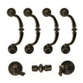 thumbnail image 3 of 4pcs Bronze Rétro Poignées de Porte Décoratives pour Armoire à Tiroirs en Bois, 3 of 7