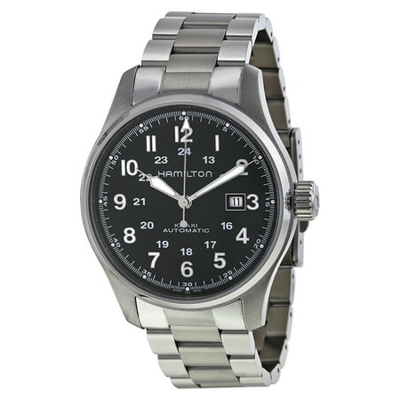 Hamilton Khaki Officer Black Dial Automatic Mens Watch (Best Watches For Police Officers)