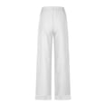 thumbnail image 3 of Bixock Summer Women Casual Pants High Waist Wide Leg Pants Drawstring Comfortable Soft Daily Wear Fashion Women Clothes, 3 of 5