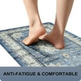thumbnail image 3 of Kitchen Floor Mats Cushioned Anti Fatigue Rug, Washable Non Slip Kitchen Mats for Floor Standing Desk Mat for Kitchen, Office, Laundry, 17\u201dx47\u201d Blue Waterproof Kitchen Sink Floor Mat, 3 of 6