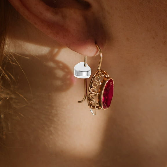 AURARMLET 12-Pack Locking Silicone Earring Backs in Assorted Colors for Secure Earrings