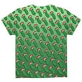 thumbnail image 2 of Christmas German Pickle Pattern All Over Youth T Shirt Multi YSM, 2 of 2