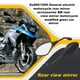 thumbnail image 3 of Kenally Paquete de 2 espejos retrovisores para motocicleta, diseño Universal único de ojo de águila, accesorios ajustables para ciclomotor, reemplazo Accesorios para motos Kenally VI002046-00B, 3 of 6