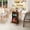 Walnut, variant on Dining Table for 2-4, with 2-Tier Storage Shelf, Modern Small Side Table, For Kitchen, Dining Room, Living Room