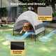 thumbnail image 3 of Cama Elevada para Perros Veehoo con Dosel para Perros Grandes Negra, 3 of 7