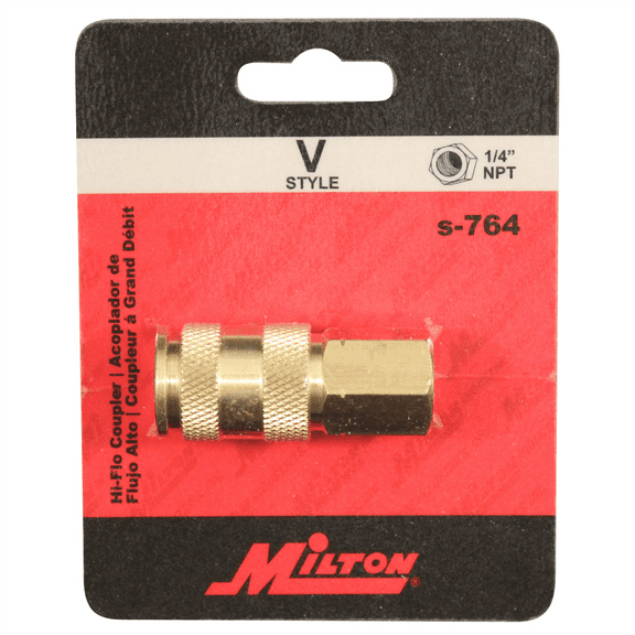 Milton Brass Bathroom Plumbing Hi Flo V Style Coupler