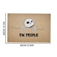 thumbnail image 3 of DJN Up to 30% Off Carpet Funny Doormat Theme Doormat For Entrance Way Welcome Mat With Slip Rubber Back Kitchen Rugs Polyester Beige One Size, 3 of 7