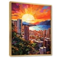thumbnail image 2 of Designart "Pop Art Maui I" Cityscapes Floater Framed Canvas Print, 2 of 7