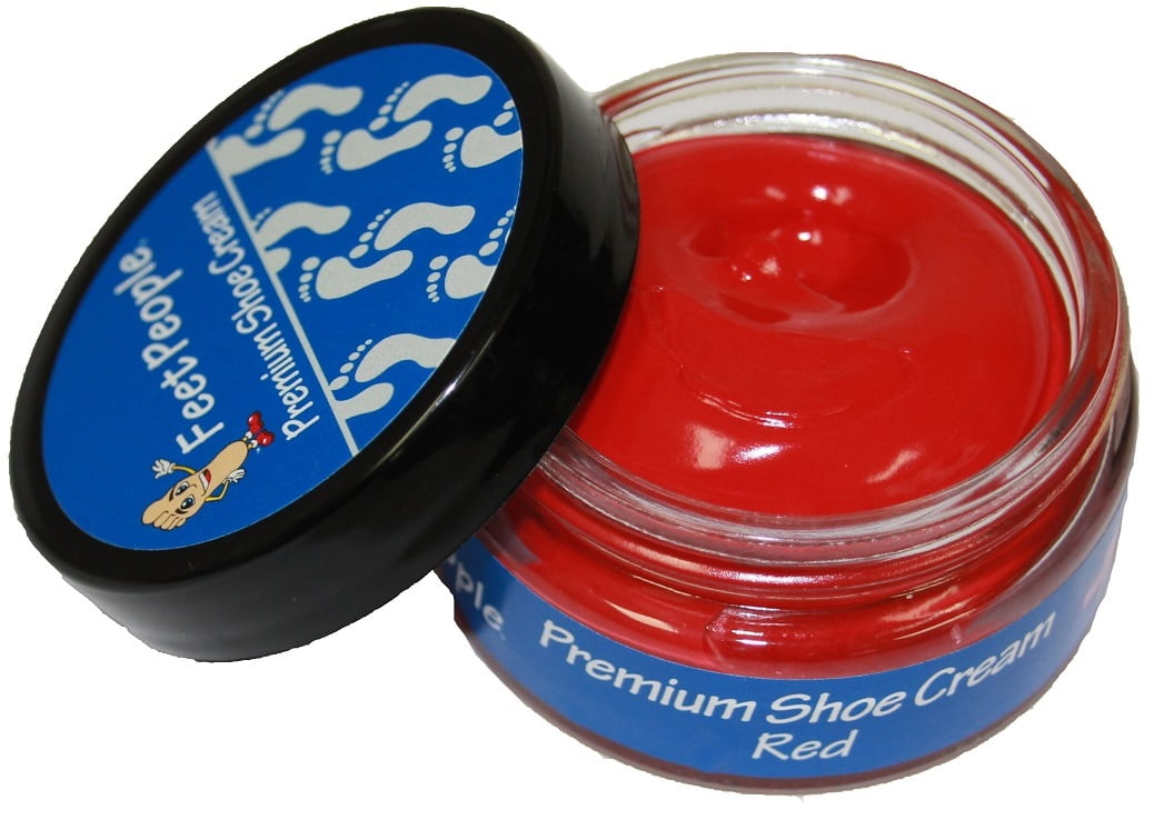 FeetPeople Premium Shoe Cream 1.5 Oz, Red