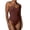 Brown, variant on HBFAGFB Rompers for Women Suspenders Slim Fit Bottoming Jumpsuit with Triangle Bottoms Black Size M