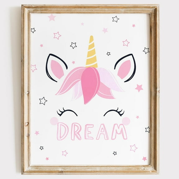 Aaheei Unicorn Wall Decor Art Print | Aesthetic Wall Decor | Unique Unicorn Art Print | Perfect for Bedroom, Nursery, or Living Room | Prints for Wall Decor | Inspirational Wall Art