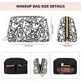 thumbnail image 5 of Xecao Hand Drawn Snake Print Fashion Makeup PVC Bag Large Capacity Travel Cosmetic Bag for Women Organizer Toiletry Clutch, 5 of 8