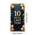 thumbnail image 3 of LUUFILx Golden Happy 11th Birthday Backdrop Extravagant Balloon Photo Banner Elegant Party Background for Celebration Anniversary Event Photography Decor, 3 of 8