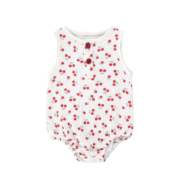 EYIIYE Unisex Baby Sleeveless Romper Linen Romper Jumpsuit Summer Clothes