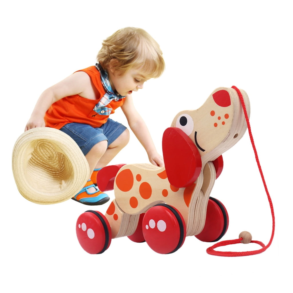 Learning & Education Toys Toys Wooden Animals Educational trailer