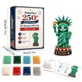 thumbnail image 5 of 250th Anniversary 3D Beaded DIY Kit, 4th of July Patriotic Liberty Lady DIY Bead Art Set, Beginner Friendly Handmade Bead Embroidery Ornament Gift for Craft Lovers, 5 of 5