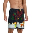 thumbnail image 2 of Sikiie Merry Christmas Elk Mens Pajama Shorts, Lightweight Lounge Pant with Pockets Soft Sleep Pj Shorts for MenX-Large, 2 of 6