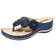 thumbnail image 4 of Sandalias ortopédicas elásticas, sandalias cruzadas, zapatillas tejidas con cuña para la playa, zapatos Wmkox8yii hj789, 4 of 4