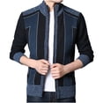 thumbnail image 2 of XMMSWDLA Mens Plus Top Winter Turtleneck Long Sleeve Knitting Cardigan Zipper Sweater Coats, 2 of 4